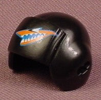 Playmobil Black Pilot Helmet With A Shark Teeth Logo