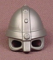 Playmobil Silver Gray Viking Helmet With Eye Holes & A Nose Guard