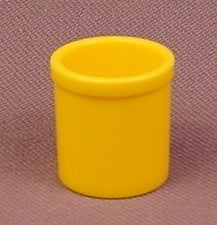 Playmobil Yellow Round Waste Paper Basket Or Trash Can, 3954 3957