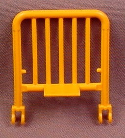 Playmobil Orange Baby Crib End With Tubular Bars & Slots For Wheels