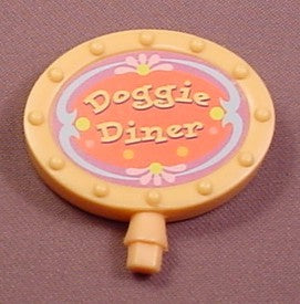 Littlest Pet Shop Replacement Sign For A Doggie Diner Playset, Hasb