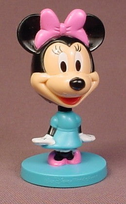 Walt Disney World Minnie Mouse Bobble Head Figure Toy, 3 3/4" Tall