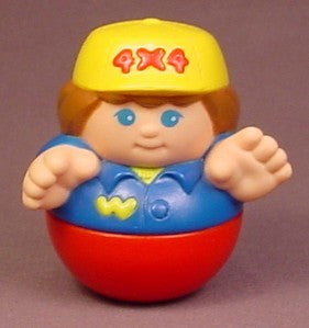 Weebles Man With 4X4 Yellow Hat
