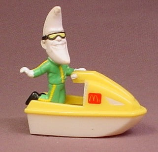 McDonalds 1988 Mac Tonight PVC Figure Riding A Jet Ski