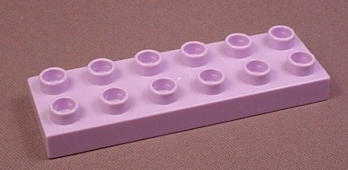 Lego Duplo 98233 Light Lilac Or Lavender Purple 2X6 Plate