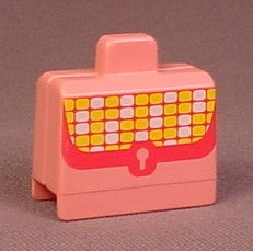 Playmobil 123 Pink Suitcase With Yellow & White Pattern, Luggage