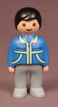 Playmobil 123 Adult Male Figure With Blue Jacket