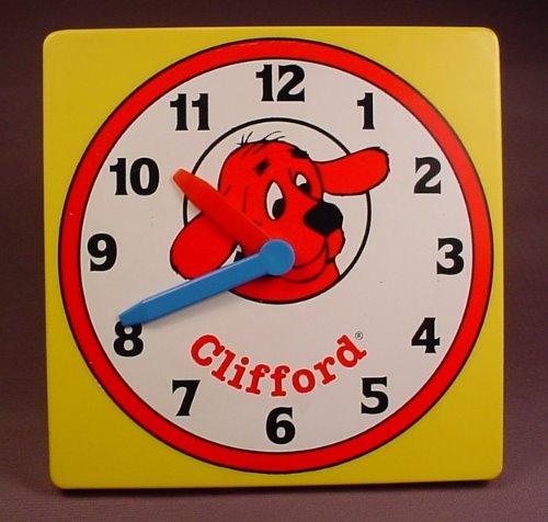 Clifford The Big Red Dog Pretend Clock, Great Learning Tool