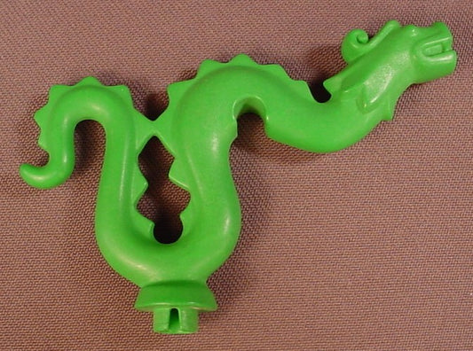 Playmobil Green Serpentine Dragon With A Curvy Body & A Round System X Plug In The Body, Sea Serpent, 3841 5784, 30 61 1240