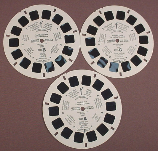View-Master Set Of 3 Reels, Disney The Mail Pilot, 3090, The Walt Disney Co, Viewmaster
