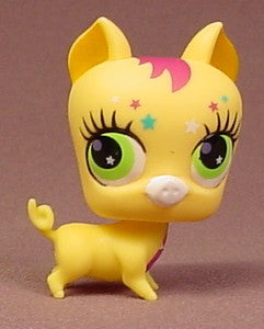 Littlest Pet Shop #2859 Yellow Pig With Lime Green Eyes