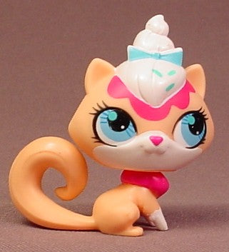 Littlest Pet Shop #3077 Sugar Sprinkles Orange Kitty Cat Kitten