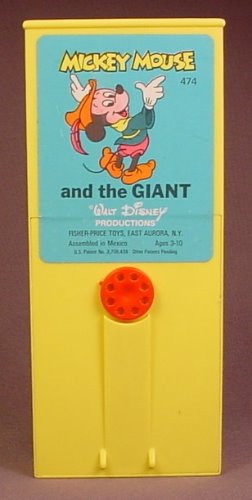 Fisher Price Vintage Movie Viewer Cartridge #474 Disney Mickey Mouse