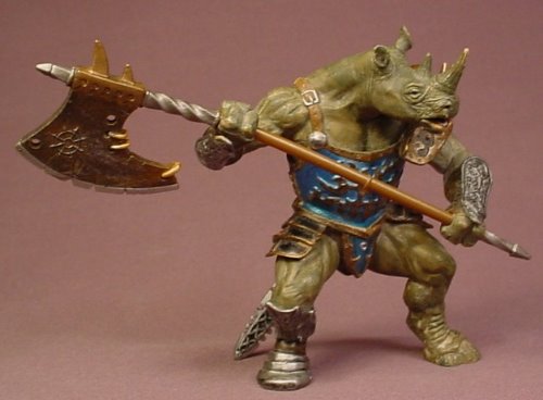 Papo Mutant Rhino PVC Figure, Wererhino Warrior