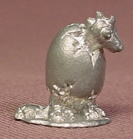 Monopoly Dino-Opoly Metal Baby Dinosaur Hatching From An Egg