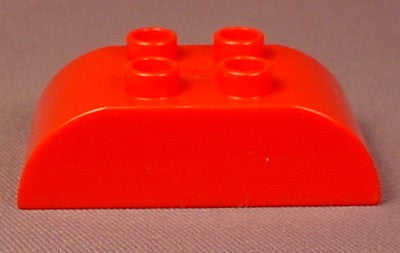 Lego Duplo 98223 Red 2X4 Brick With Downward Curved Ends