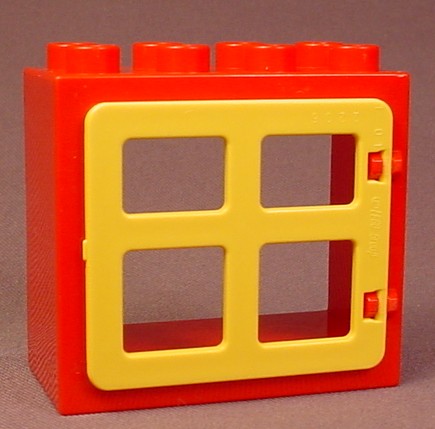 Lego Duplo 4253 Red Flat Rim 2X4X3 Door Frame With 2206