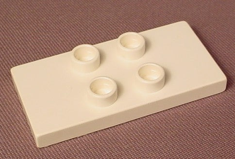 Lego Duplo 4121 White 2X4X1/3 Tile With 4 Center Studs