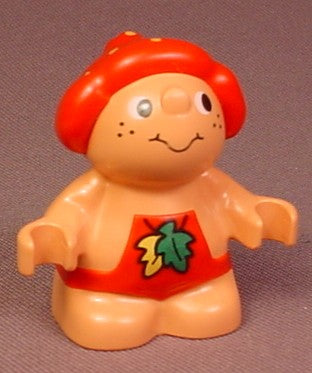 Lego Duplo 31232 Forest Friends Male Figure In Red Overalls