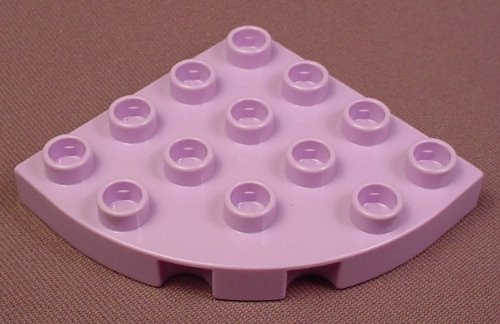 Lego Duplo 98218 Lavender Purple 1/4 Round 4X4 Corner Plate