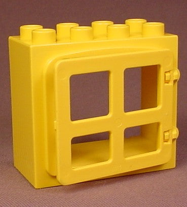 Lego Duplo 2332 Yellow Door Or Window Frame With A Raised Rim
