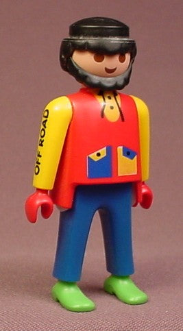 Playmobil Adult Male Figure With Colorful Clothes And Beard With Of