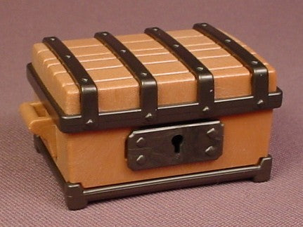 Playmobil Brown And Black Trunk Chest With Sliding Lock 3654 3652 3