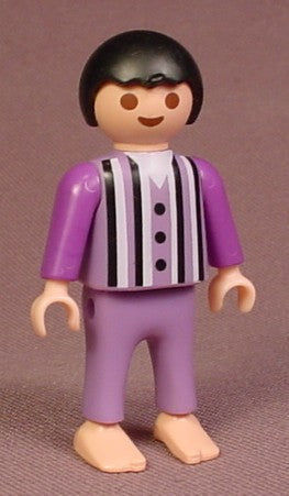 Playmobil Boy Figure Purple Striped Clothes 5312 7920