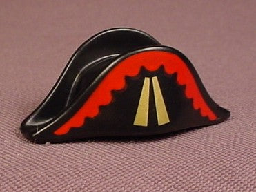 Playmobil Narrow Bicorne Hat With Red & Yellow Trim