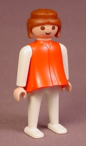 Playmobil Adult Female Classic Style Figure With A Red Outfit