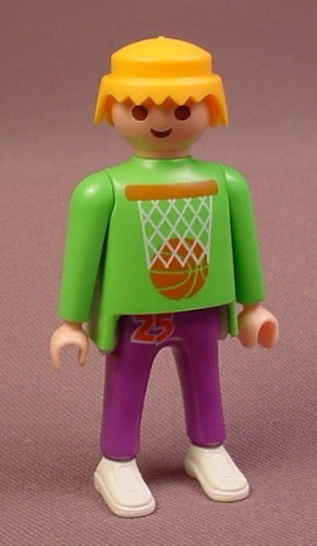 Playmobil Male Figure Basketball Player Blond Blonde Hair