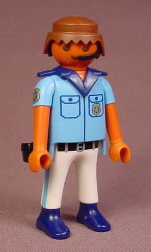 Playmobil Male Beach Police Patrol Figure, With Microphone