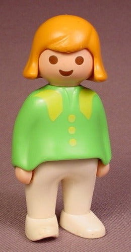 Playmobil 123 Woman Female Figure With Orange Hair White Pants
