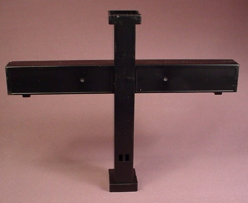 Playmobil Black Gas Station Upright Post For Roof With Cross Arms