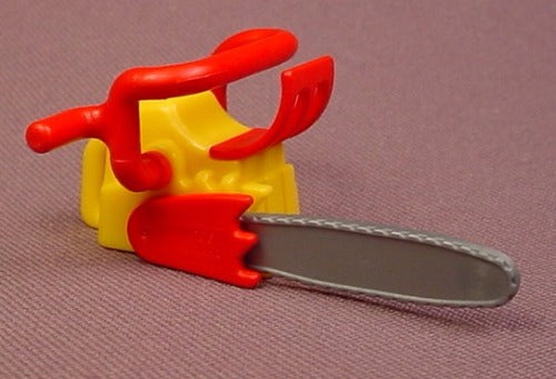 Playmobil Yellow & Red Chainsaw Or Chain Saw, 3184 3217 3743 3880