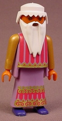 Playmobil Adult Male Caspar King Figure In Light Purple Clothes