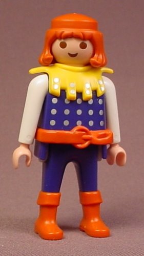 Playmobil Adult Male Knight In A Blue Suit With White Arms