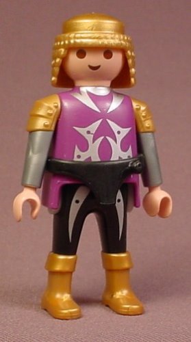 Playmobil Adult Male Dragon Prince With Gold Chain Mail Hair