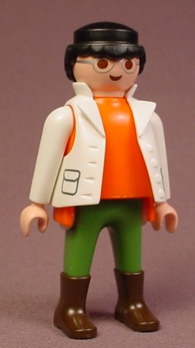 Playmobil Adult Male Veterinarian Figure In A White Jacket