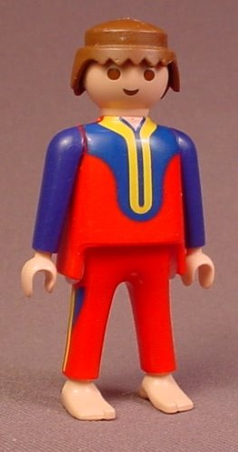 Playmobil Adult Male Scuba Diver Figure In A Red & Blue Wet Suit