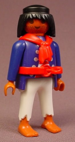 Playmobil Adult Male Pirate Figure With Dark Skin Tone