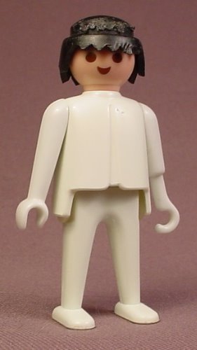 Playmobil Adult Male Classic Style Figure In All White Clothes