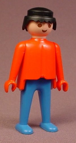 Playmobil Adult Male Classic Style Figure With A Red Shirt