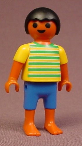 Playmobil Male Boy Child Figure With Dark Skin Tone