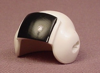 Playmobil White Pilot Helmet With Raised Fixed Black Visor