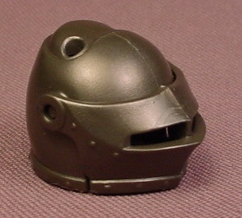 Playmobil Black Or Dark Gray Bullet Shaped Helmet