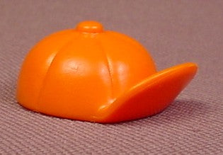 Playmobil Orange Baseball Style Cap Or Hat With An Upturned Brim