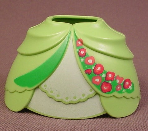 Playmobil Light Or Bright Green 2 Piece Hoop Skirt With Roses