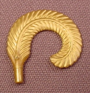 Playmobil Gold Narrow Curled Feather