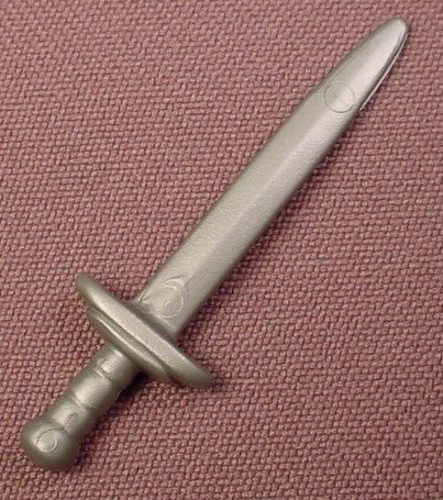 Playmobil Silver Gray Sword With A Slightly Curved Hilt